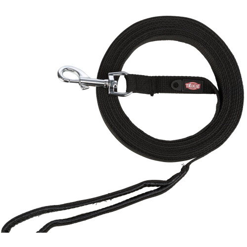 Trixie Trixie Tracking Lead Flat Strap, 5 m x 20 mm, Black