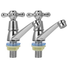 1 Pair Bathroom Sink Faucets Modern Sink Faucet Single Handle Bathroom Faucet (, Hot Type)