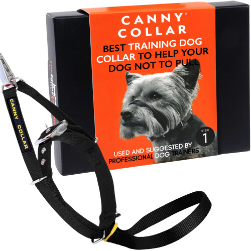 Canny Collar No-Pull Dog Headcollar | Train Your Dog To Stop Pulling & Walk On a Regular Collar & Loose Lead | Kind, Safe, Comfortable Training Aid |