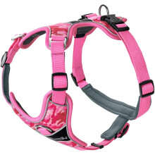 Hunter Divo Camouflage Harness in Pink, Ergonomically Shaped, Adjustable to 5 Positions, with Aluminium Buckles, Breathable Padded, 3M Scotchlite