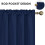 Cortinas térmicas blackout azul marinho 42x45 polegadas (107x114 cm) - 2 painéis 3