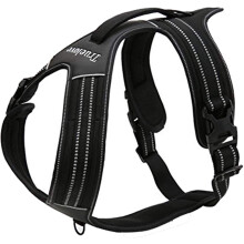 Truelove Dog Harness With Handle Soft Padded Pet Harness Vest,Reflective Material,Adventure Training,Strong Oxford Outer Layer for larger dogs TLH5551