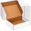 Verzenddozen 12x9x3 inch, wit, gegolfd, set van 20 1