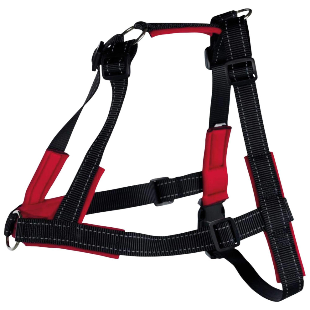Trixie Lead'n'walk Soft Training Harness, S-M: 45-70 Cm/25 Mm, Black