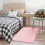 Pink Shag Rug 2 ft x 3 ft Polyester 3