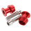 Worgeous2Pcs Swingarm Spools Guide Roller Slider Bidet Bolt Locks for Doors Screws Man Red 1
