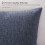 Μαξιλαροθήκες Deep Indigo Blue Λινό 16x16 Σετ των 2 5