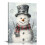 Snowman & Snowflakes Canvas Wall Art Print 1