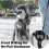 PoyPet No Pull Dog Harness, Reflective Vest Harness with 2 Leash Attachments and Easy Control Handle for Small Medium Large Dog(Grey,M) 2