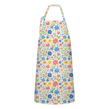 Pioneer Flower Floral Apron Cotton-Linen 33x27"