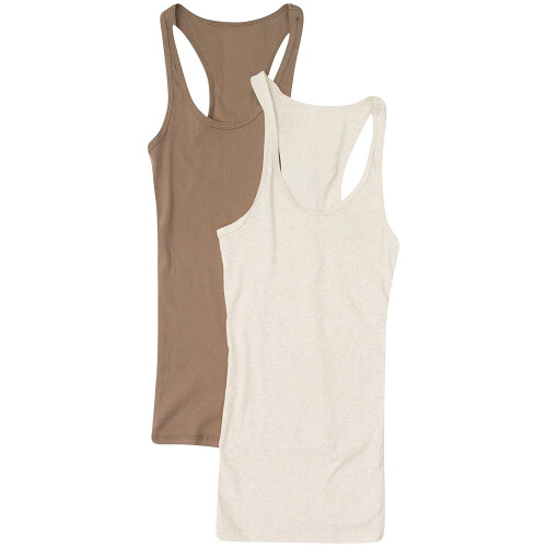 Γυναικεία & Plus μπλουζάκια γυμναστικής Cami Racerback με ριμπ ύφανση από βαμβάκι