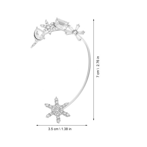 Snöflingeöronmanschett Utseende 1-pack Dam Bröllop 2