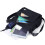 Borsa a tracolla da donna in nylon nera, spaziosa e casual. 7