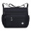 Borsa a tracolla da donna in nylon nera, spaziosa e casual. 8