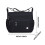 Borsa a tracolla da donna in nylon nera, spaziosa e casual. 3