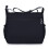 Borsa a tracolla da donna in nylon nera, spaziosa e casual. 5
