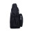 Borsa a tracolla da donna in nylon nera, spaziosa e casual. 6