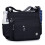Borsa a tracolla da donna in nylon nera, spaziosa e casual. 4