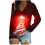 Pull de Noël pour femme, col en V, manches longues 1