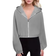 Veste polaire duveteuse pour femme Kukoosong, fermeture éclair à capuche, manteau sherpa, vêtement d'extérieur d'hiver chaud et décontracté