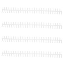 10PCS 34-Hole Plastic Split Loose Leaf Rings 12mm White