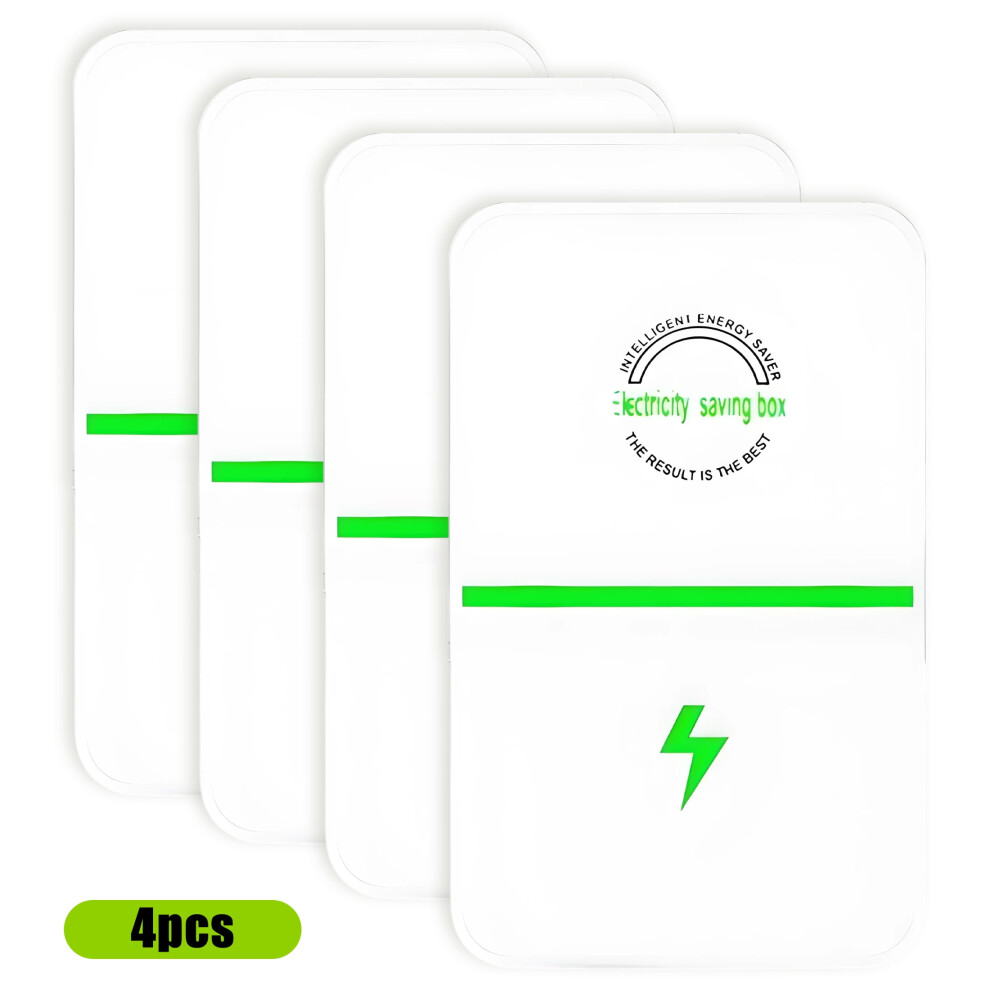 4Pcs Energy Saving Device, Voltage-Stabilizing Power Saver, Line Loss Optimizer, Electricity Saving Box For Household & Commercial Use, Compatible 9405492726123