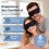 Μάσκα ματιών Lycra Cooling Eye Soft3D Sleep για αϋπνία, μάσκα παγωμένου τζελ, μαύρη 5