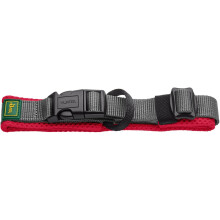 HUNTER Maldon Collar Red Breathable Mesh Robust Nylon Silent & Allergy Friendly Strain Relief Integrated Address Label Especially Light Size S