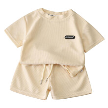 Conjunto de roupas de verão para bebês e crianças pequenas, meninos e meninas. Roupa infantil casual e folgada com mangas curtas.