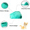 OHCOZZY Cat Muzzle with Breathable Mesh, Cat Mouth Guard Muzzle Mask for Prevent Biting Chewing Grooming (M, Green) 4