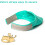OHCOZZY Cat Muzzle with Breathable Mesh, Cat Mouth Guard Muzzle Mask for Prevent Biting Chewing Grooming (M, Green) 5