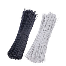 Bridas de cable gruesas Homoyoyo, recubiertas de plástico, para alambre de hierro, 1000 unidades, 4,7*0,07*0,07 pulgadas, color negro.