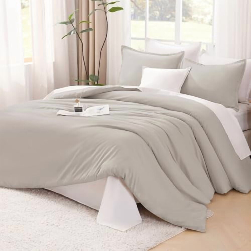 Comforter Set Lightweight Solid Fluffy Down Alternative