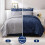 7-Piece Queen Comforter Set in Navy Grey Microfiber 2