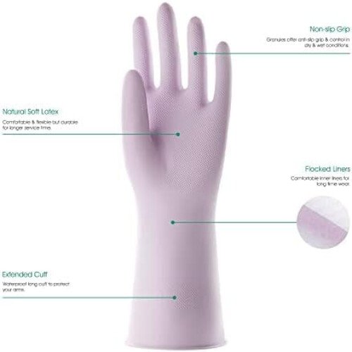 Guanti da cucina antiscivolo, foderati in cotone e resistenti all'acqua, 3 paia 1