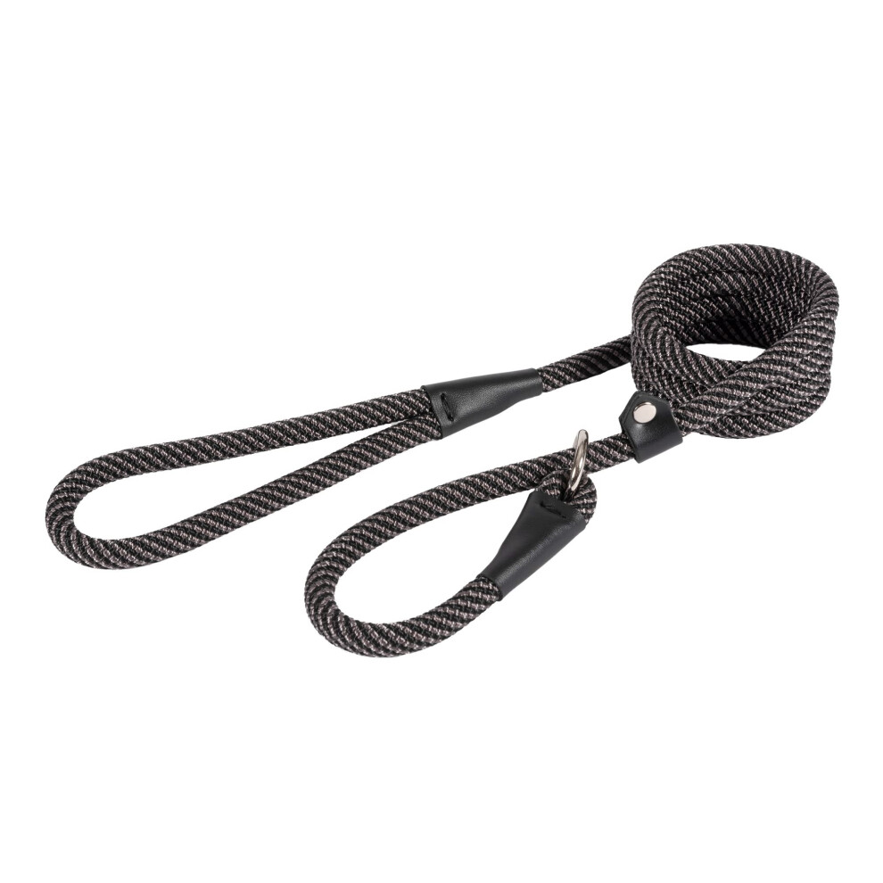 Ancol Extreme Rope Slip Lead 1.5Mx12mm Black/Grey