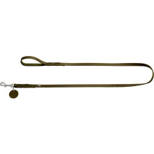 HUNTER Leash Solid Education, 16/200 67315 Soft genuine cow leather, olive
