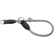 HUNTER Freestyle Eby Dressage Collar Freestyle Eiby, Colour: Grey, Freestyle Adjustable, Soft Threading Material, with Pull Stop, Robust and Durable,