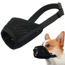 Mayerzon Dog Muzzle, Puppy Soft Mesh Muzzle for Small Medium Large Dogs Chihuahua Poodles Beagle Dachshund Corgis Labrador for Biting Chewing Grooming