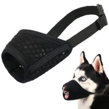 Mayerzon Dog Muzzle, Puppy Soft Mesh Muzzle for Small Medium Large Dogs Chihuahua Poodles Beagle Dachshund Corgis Labrador for Biting Chewing Grooming