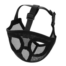 JNGUOSICN Short Snout Dog Muzzle Anti-Biting Bulldog Breathable Mesh Muzzle Adjustable Mouth Cover with Flattened to Prevent Biting Barking Chewing