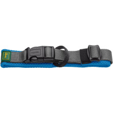HUNTER Maldon Collar Blue Breathable Mesh Robust Nylon Silent & Allergy Friendly Strain Relief Integrated Address Label Extra Light Size XL
