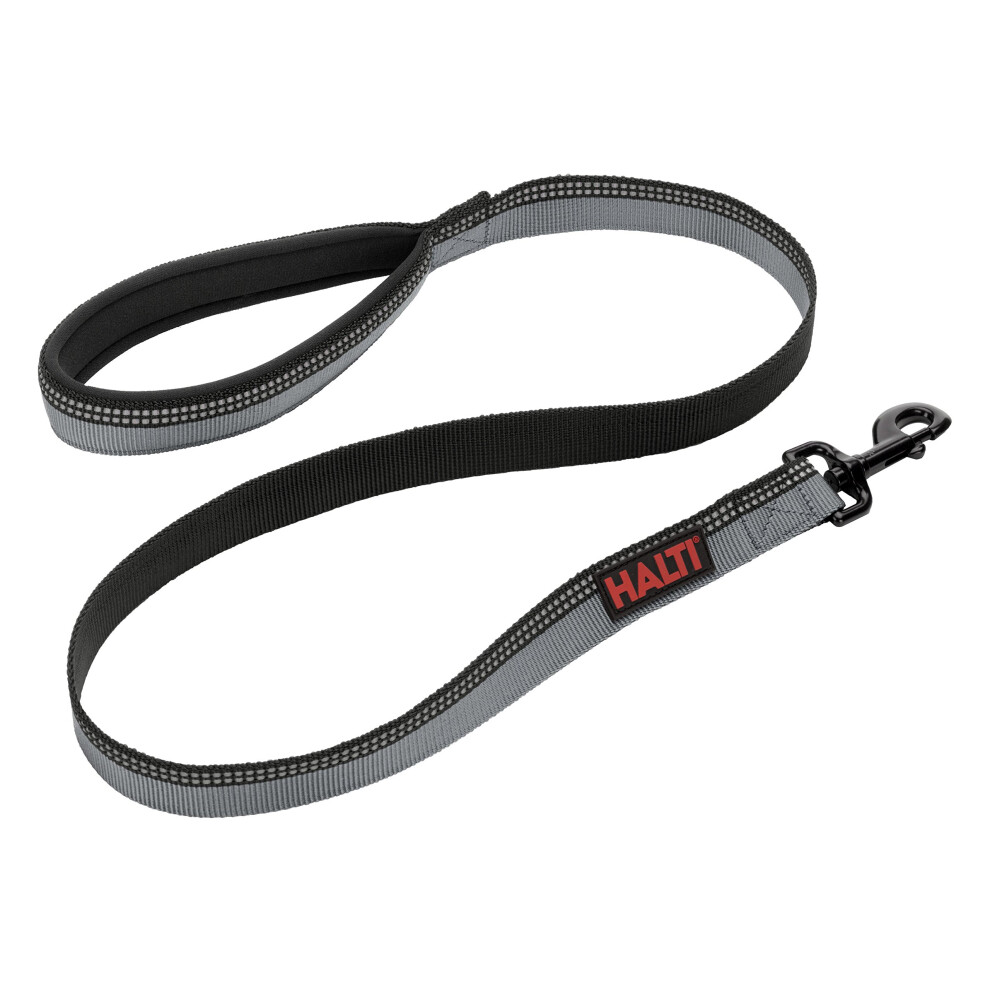 Halti Lead For Dogs, Size Large, 1.2M, Premium Nylon Puppy & Dog Leash, Reflective Neoprene-Padded Handle, Comfortable & Easy To Use, For Black