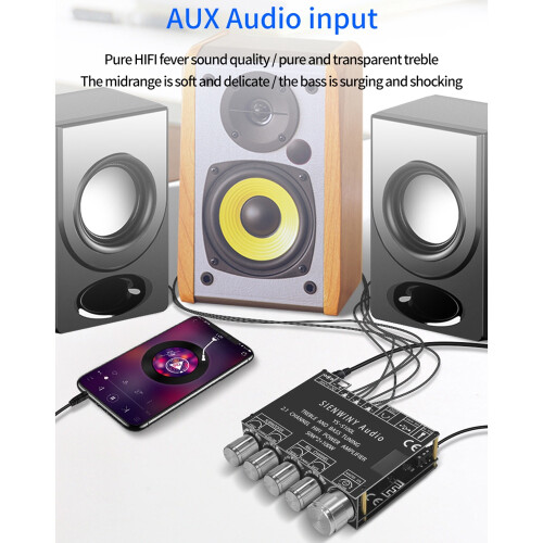 YS-S100L 2.1 Channel  Audio Amplifier Board Module 50X2+100W 2