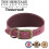 Ancol Ancol Timberwolf Leather Greyhound Collar Raspberry, 34-43 cm 2