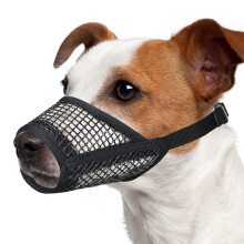 Mayerzon Dog Muzzle, Soft Mesh Muzzles for Small Medium Large Dogs Chihuahua Poodle Husky Labrador Retriever, Breathable Dog Mouth Guard for Biting