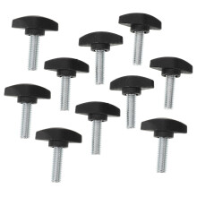 Mic Stand Screws 10Pcs Durable Carbon Steel Clamp Lock for Adjustable Microphone Holders Black