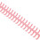 10 Pcs Binding Spines Loose Leaf 30 Hole PP Plastic 10mm Cutting-Friendly Pink 5