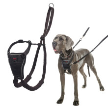 HALTI No Pull Harness Size Large, Professional Dog Harness to Stop Pulling on the Lead, Easy to Use, Anti-Pull Training Aid, Adjustable, Reflective