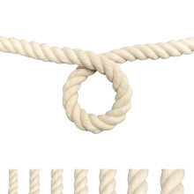 FOSER Cotton Rope, Macrame Yarn, Cotton Cord for DIY Crafts, Decorative Projects, Pet Toys (16 mm (10 m))